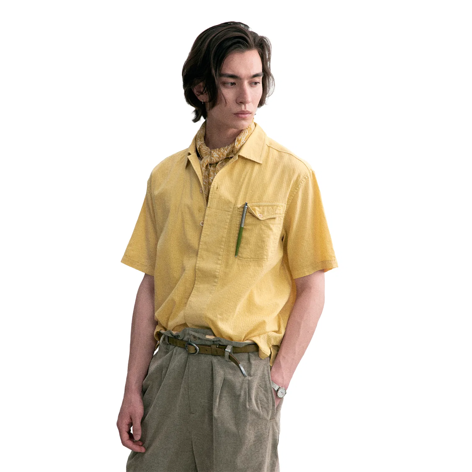 Детская рубашка с длинным рукавом C2H4, Butter Light Yellow Soft Butter
