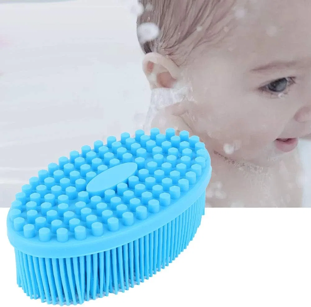 Массажная щетка для тела силиконовая, Generic, BLUE
