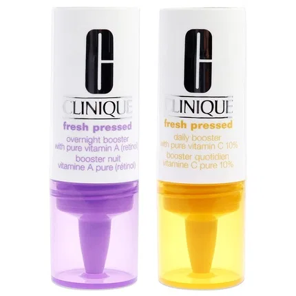 Сыворотка для лица 8,5 мл Fresh Pressed Clinical Daily & Overnight Boosters with Pure Vitamin C 10% + A (Retinol) Clinique, Цвет не указан