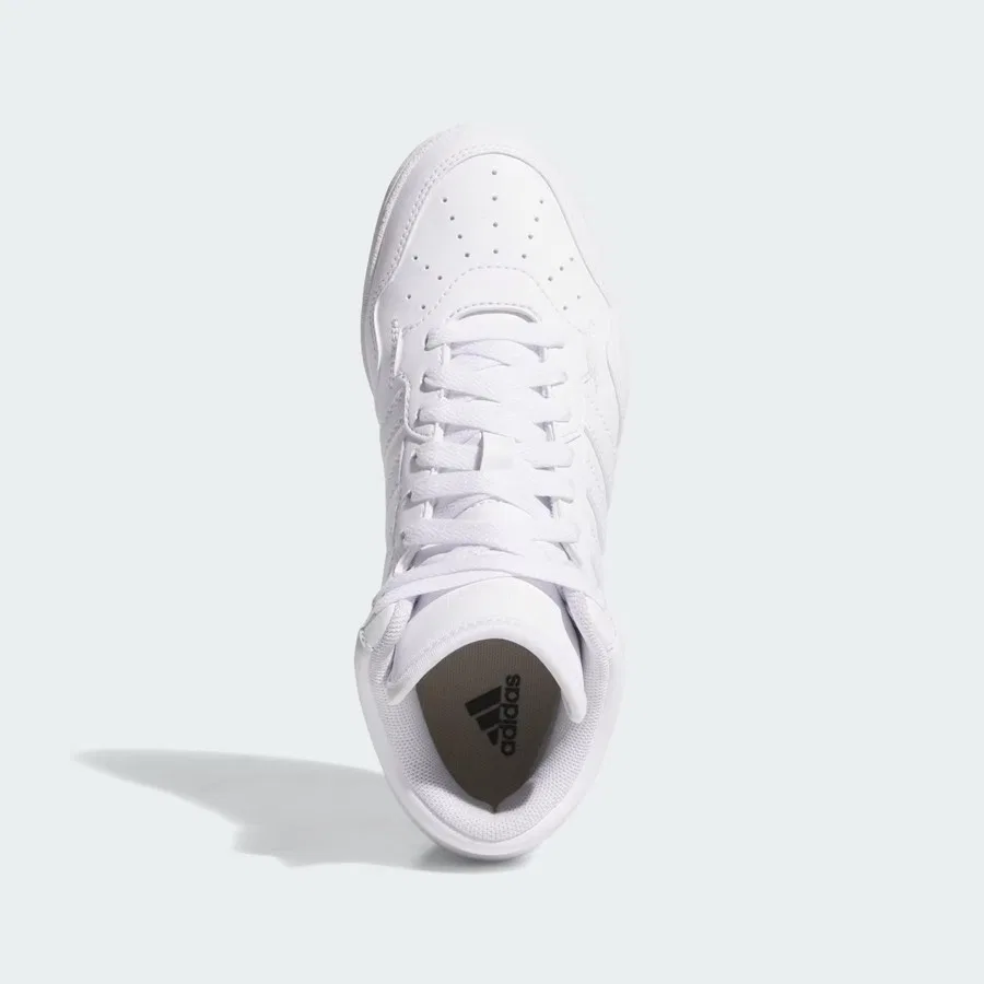 Детские спортивные кроссовки с длинным шнурком adidas HOOPS 4.0 MID J JI3476, Белый — фото 2