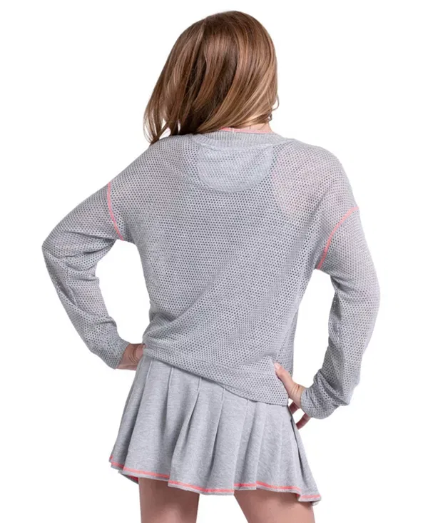 Детский топ с длинным рукавом для девочек Chill Day Long Sleeve Top Lucky In Love, серый — фото 4