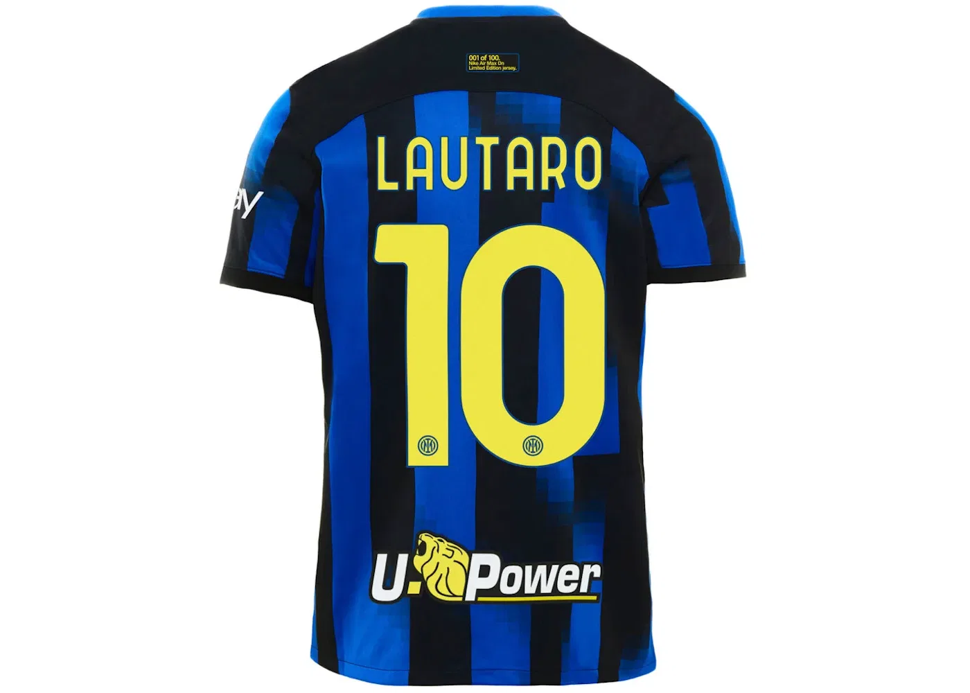 Мужская футболка с принтом Nike Inter FC Barella Home Stadium Jersey 2023/24 Limited Edition Air Max Dn Jersey, Blue — фото 2