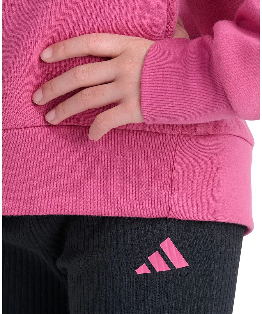 Комплект из свитшота и брюк с длинным рукавом adidas, Dual Magenta Black — фото 3