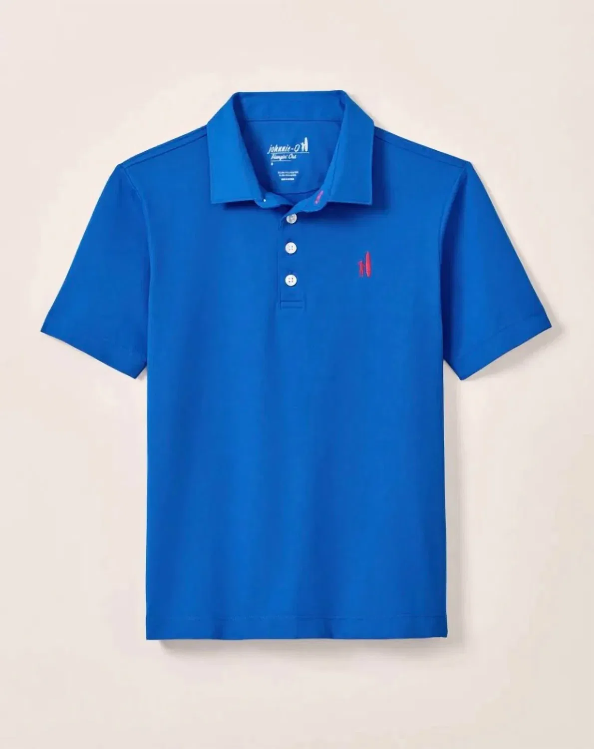 Детское поло для мальчиков с принтом Performance Mesh Jr Polo JOHNNIE-O, Palisades Blue