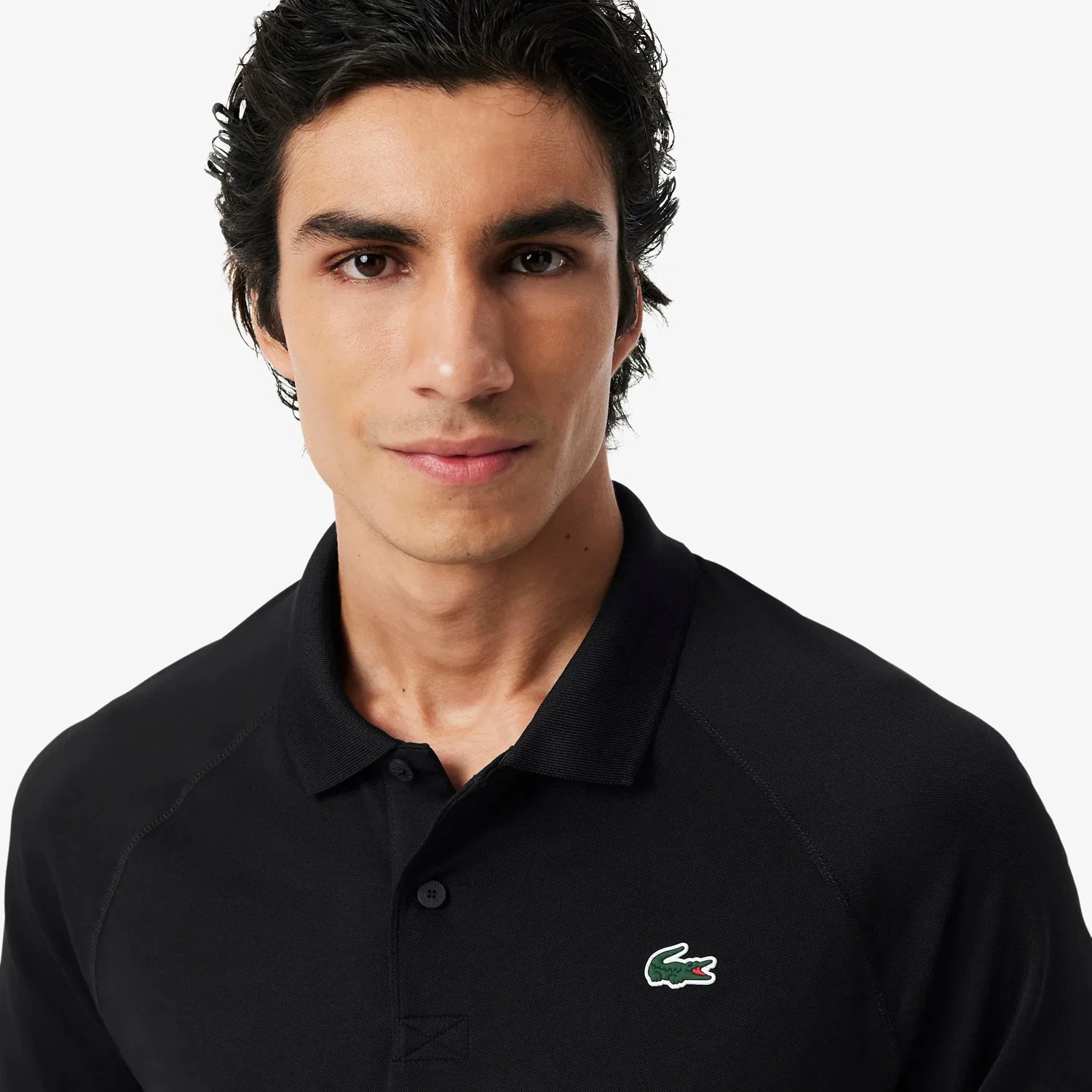 Поло мужское классическое Lacoste Urban Polo, Черный — фото 3