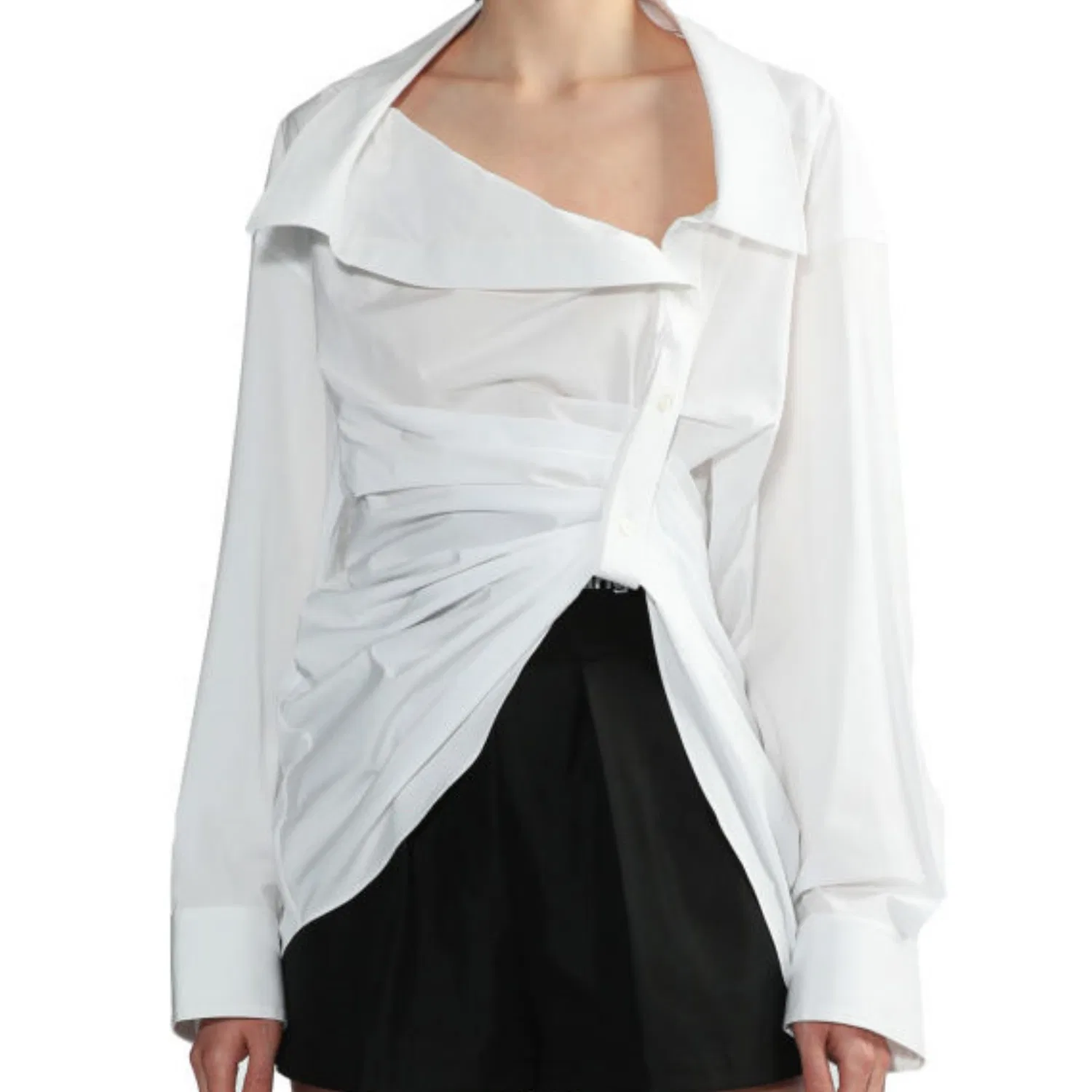Рубашка женская с круглым вырезом, Alexander Wang, White — фото 4