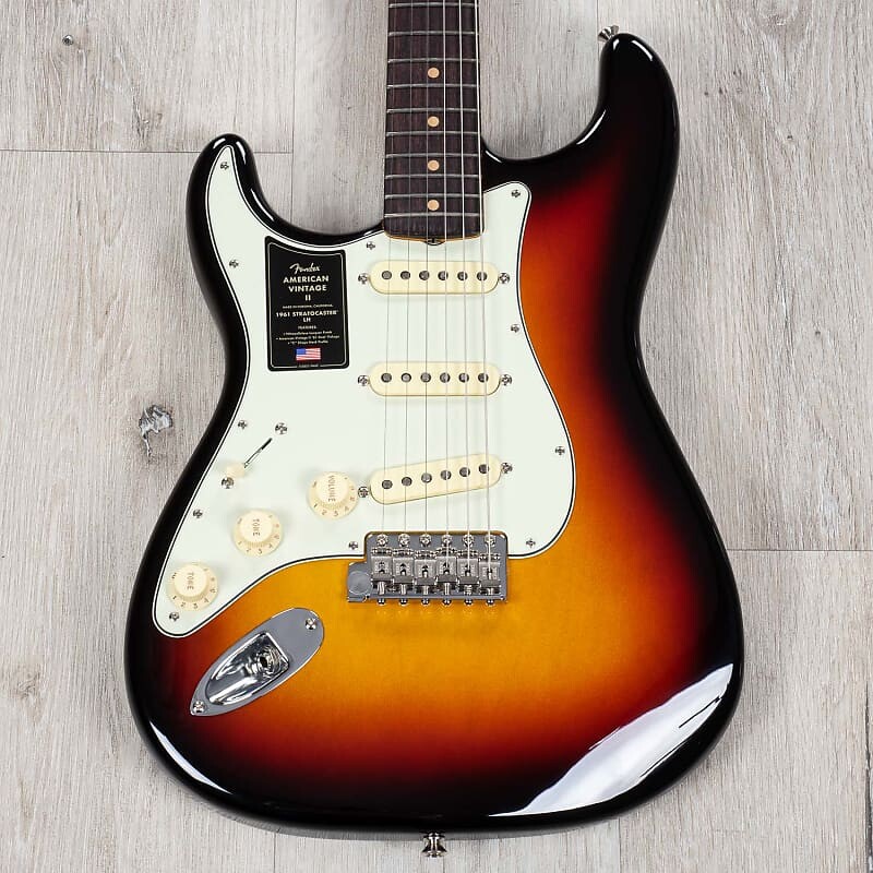 

Гитара Fender American Vintage II 1961 Stratocaster для левой руки, 3 цвета Sunburst 0110260800