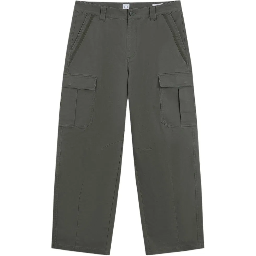Мужские повседневные брюки свободного кроя GAP, Gray Green