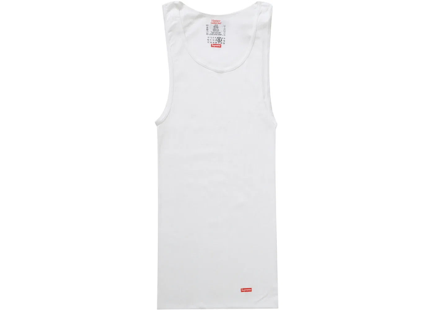 Мужской майка-алкоголика с длинным рукавом Tank Top (2 Pack) Supreme, White — фото 4