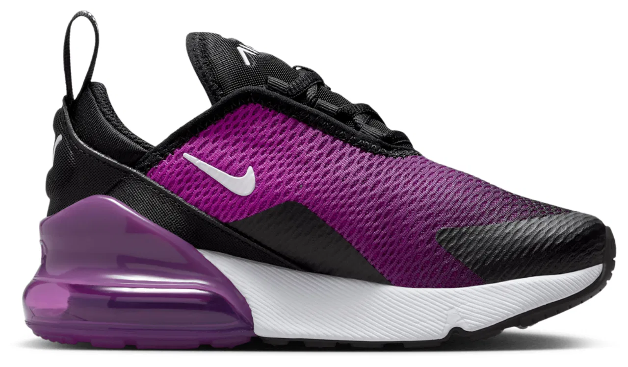 Кроссовки для мальчиков Air Max 270 Nike, цвет Black/Vivid Purple/White