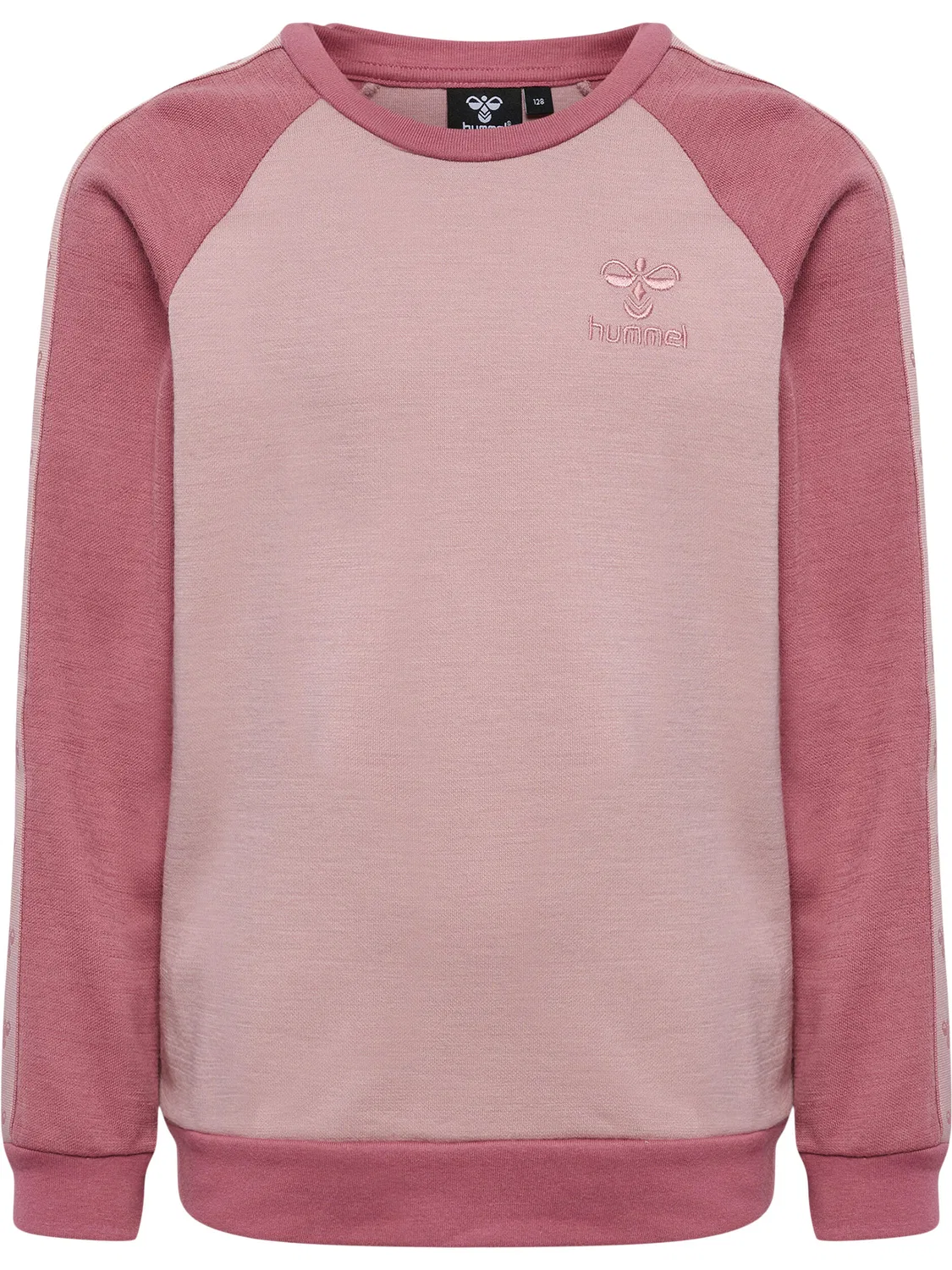 Детский свитшот с принтом Hmlwulbato Hummel, Violett Hellrosa Blutenblattbeige