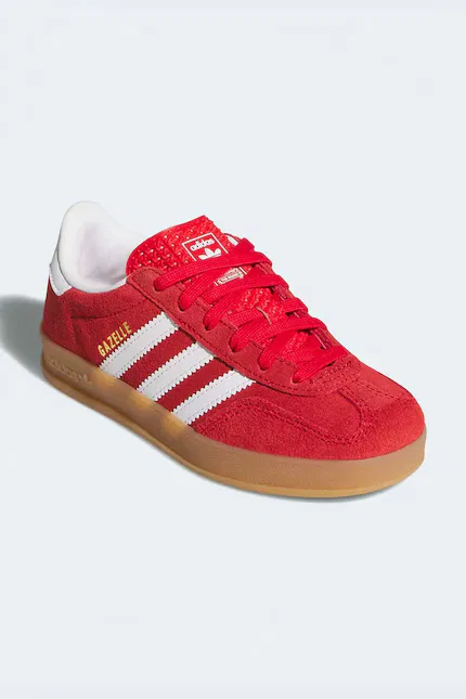Кроссовки детские Gazelle Indoor Adidas Originals, красный — фото 2