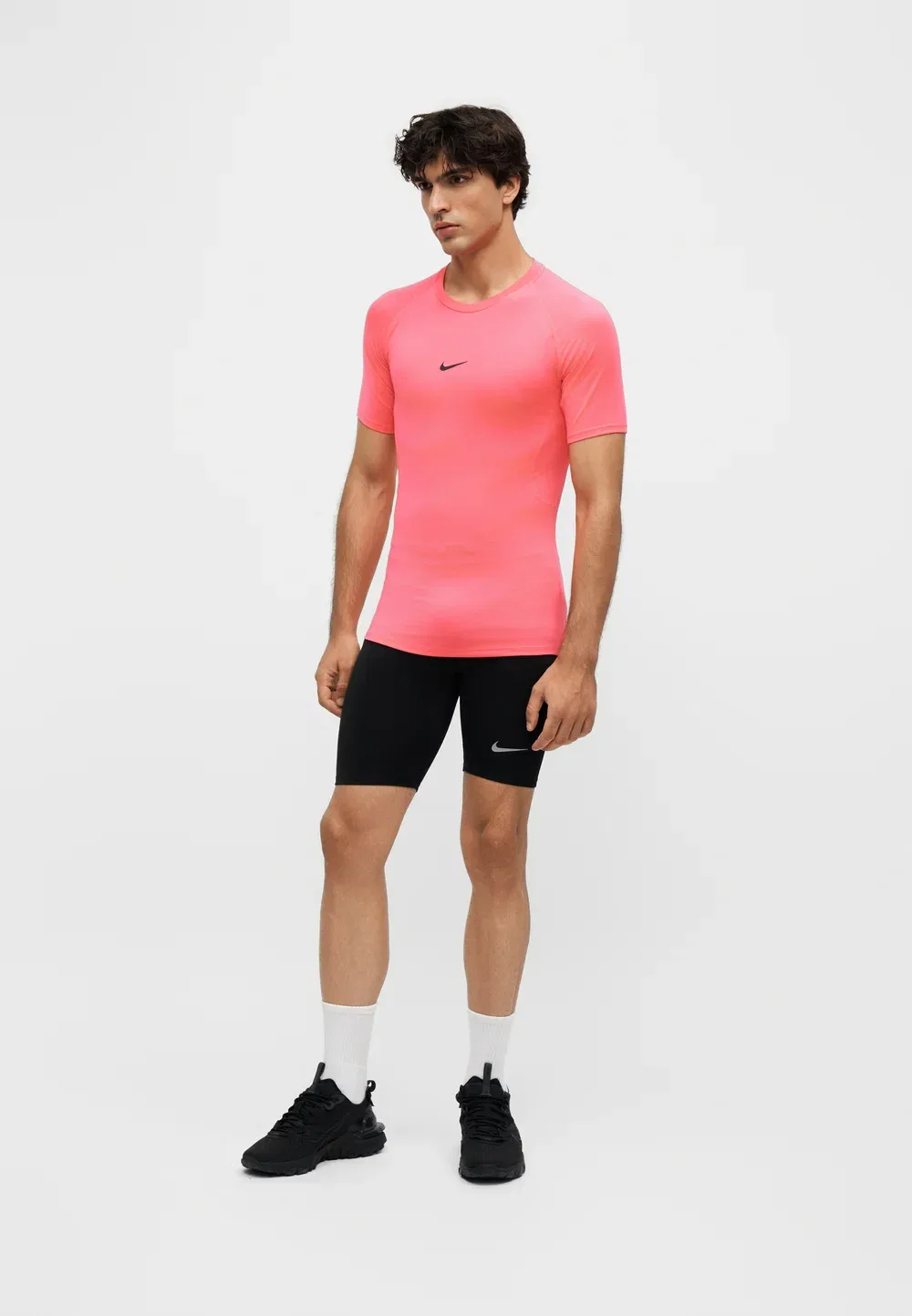 Облегающая майка Nike Performance, Pink/Black — фото 2