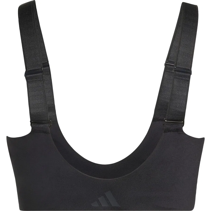 Спортивный бюстгальтер с высокой поддержкой Optimé High Support Zip Bra adidas, Черный — фото 4