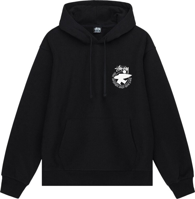 

Худи Stussy Beach Roots Hoodie 'Black', черный