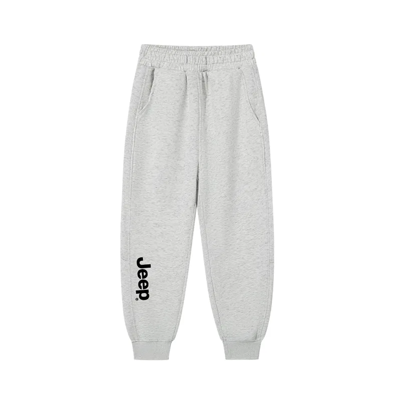 Детские спортивные штаны из футера с принтом Jeep Fashion Sports Collection, Heather Gray