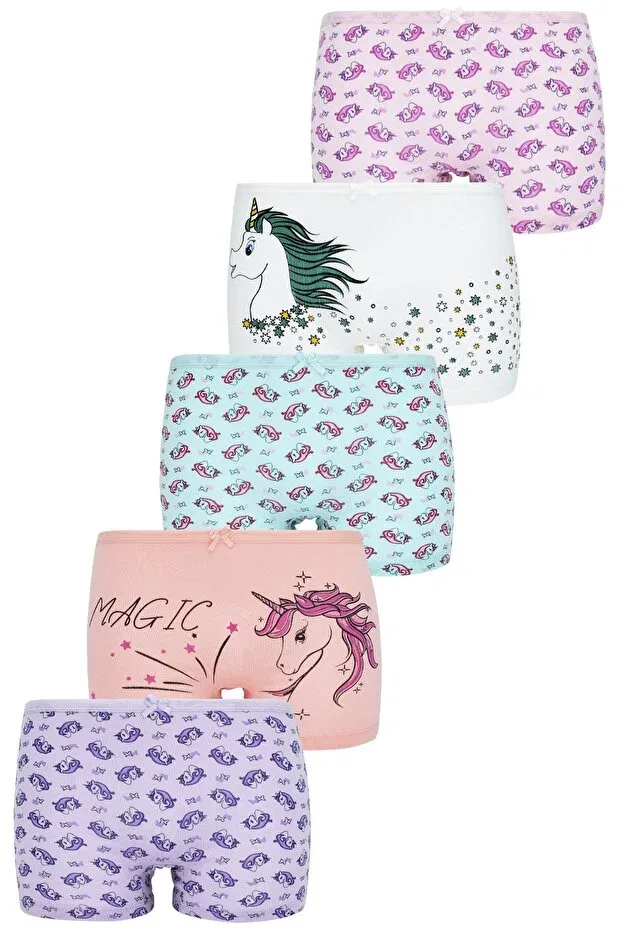Детские боксеры для мальчиков комплект 5 штук Biyokids, Mixed Colored