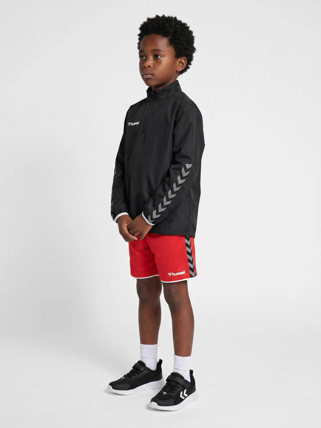 Детские шорты с регулируемой талией Hmlauthentic Kids Poly Shorts Hummel, Rot — фото 3