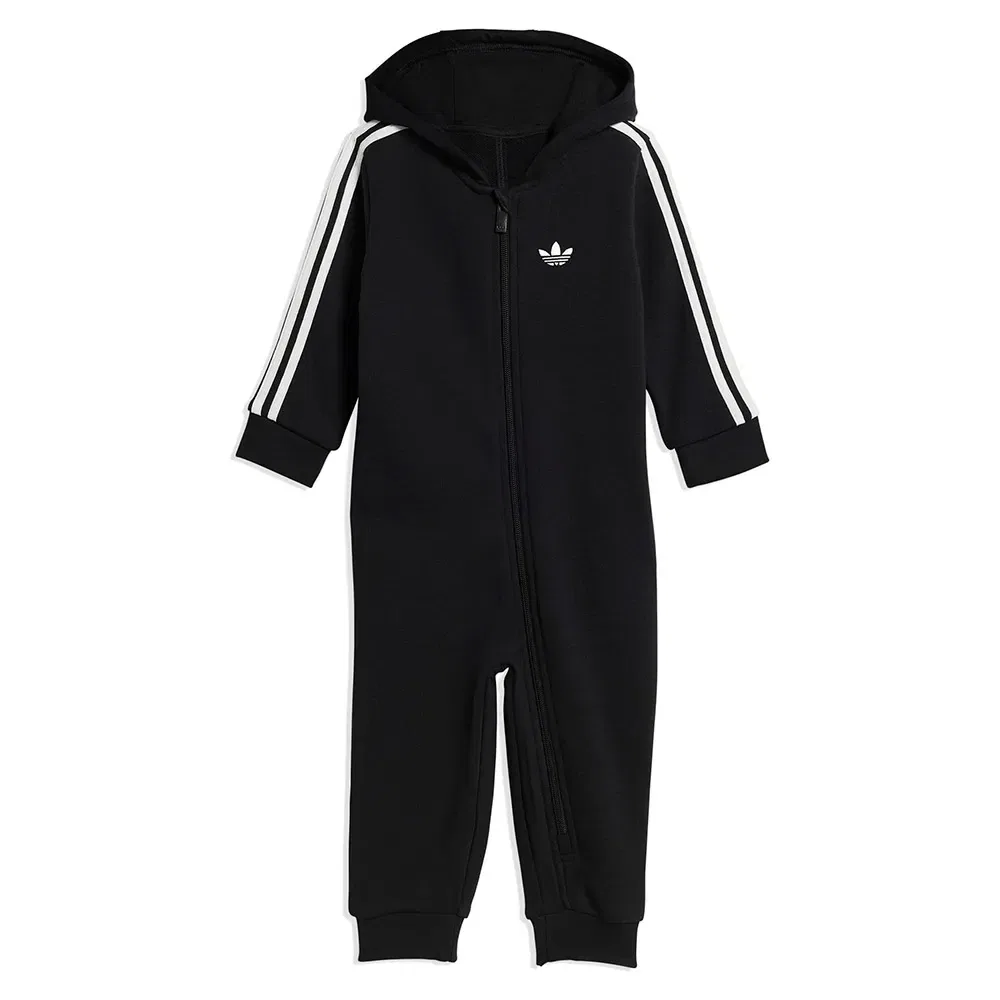Детский комбинезон для девочек с длинным рукавом 3 Stripes Onesie Adidas Originals, Black