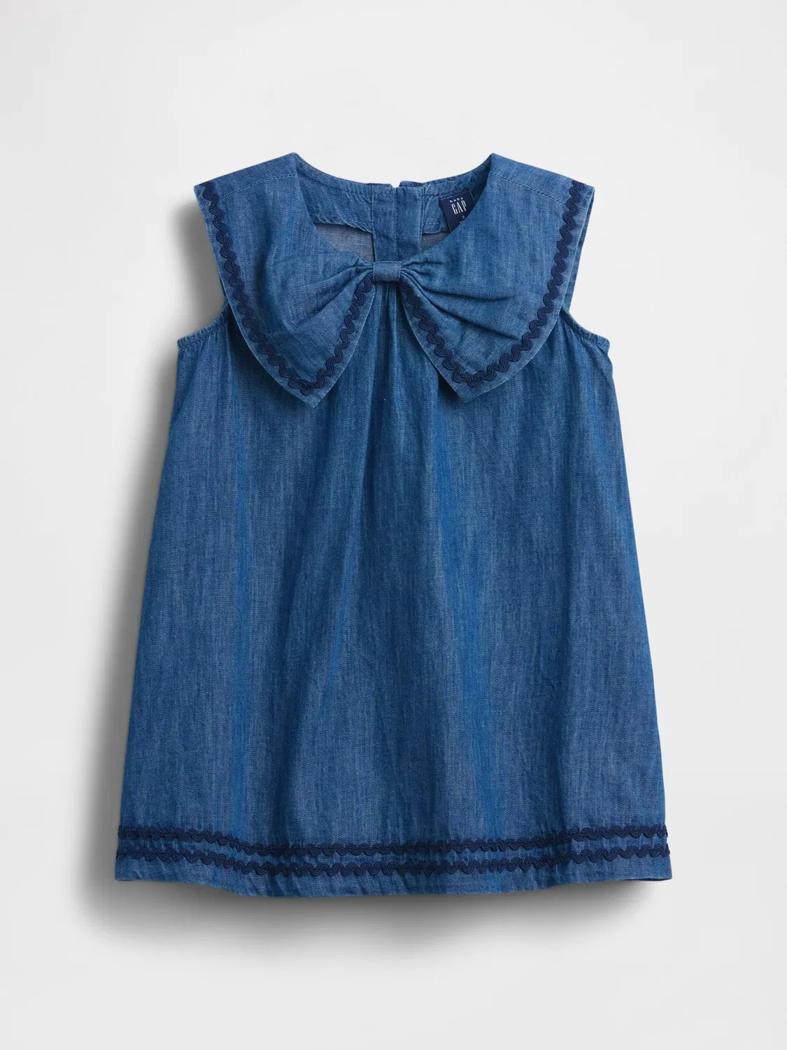 Платье джинсовое с матросским воротником Gap Blue — фото 2