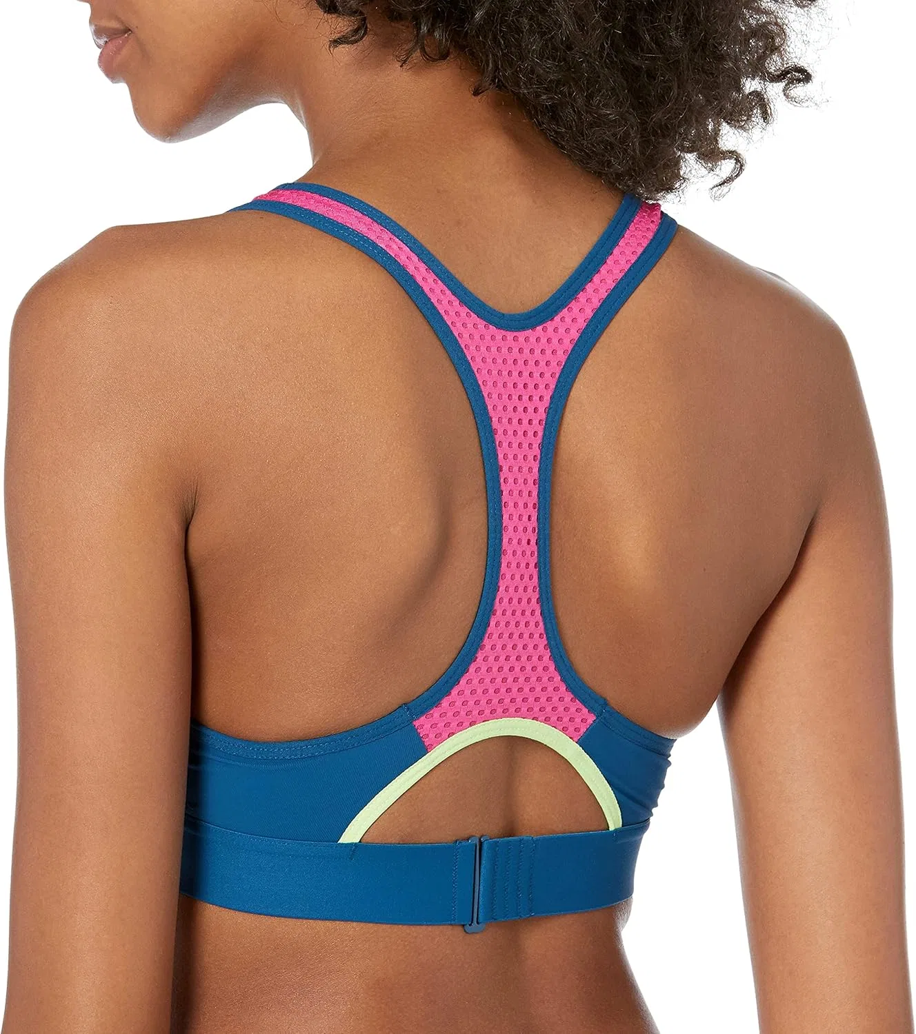 Женский bikini top с racerback Adidas, Legend Marine/Real Magenta — фото 2