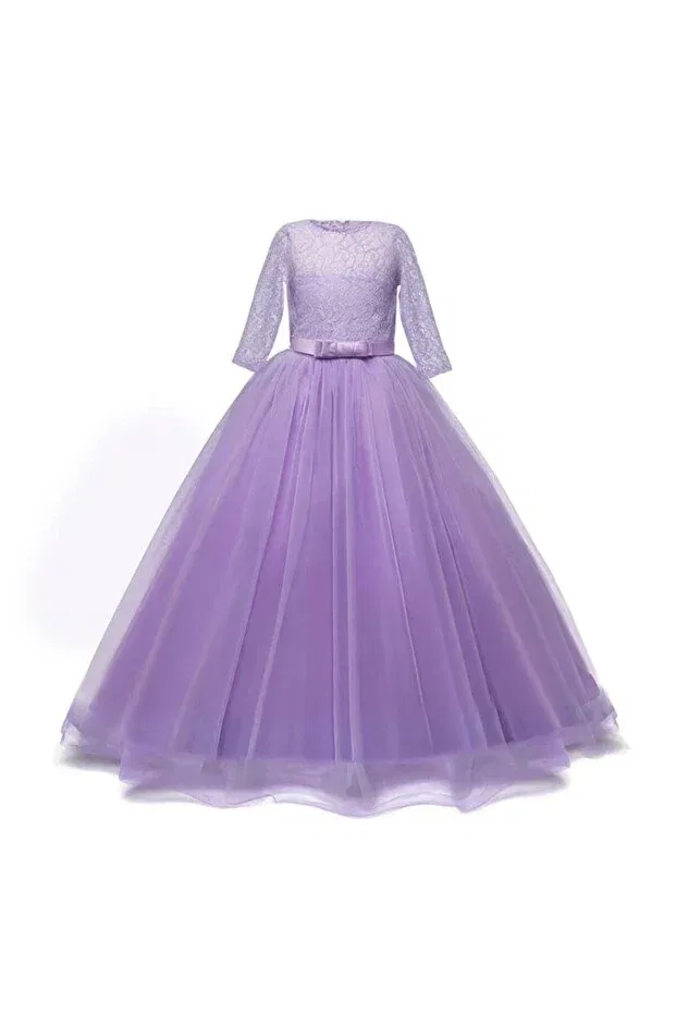 Детское платье для девочек кружевное Tarlantan Children's Dress Mashotrend, Purple — фото 2