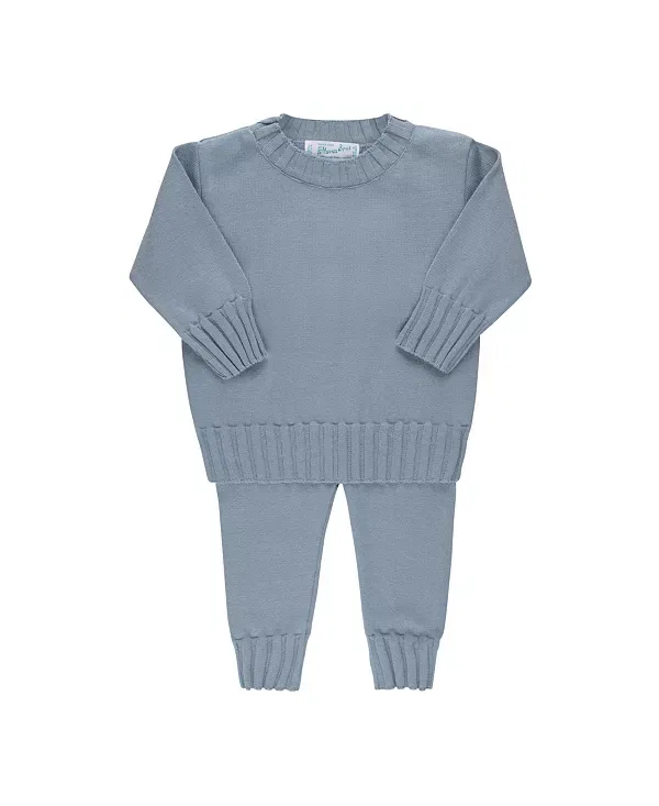 Детский комплект из рибаны Remi Ribbed Knit Set Feltman Brothers, Vintage Blue