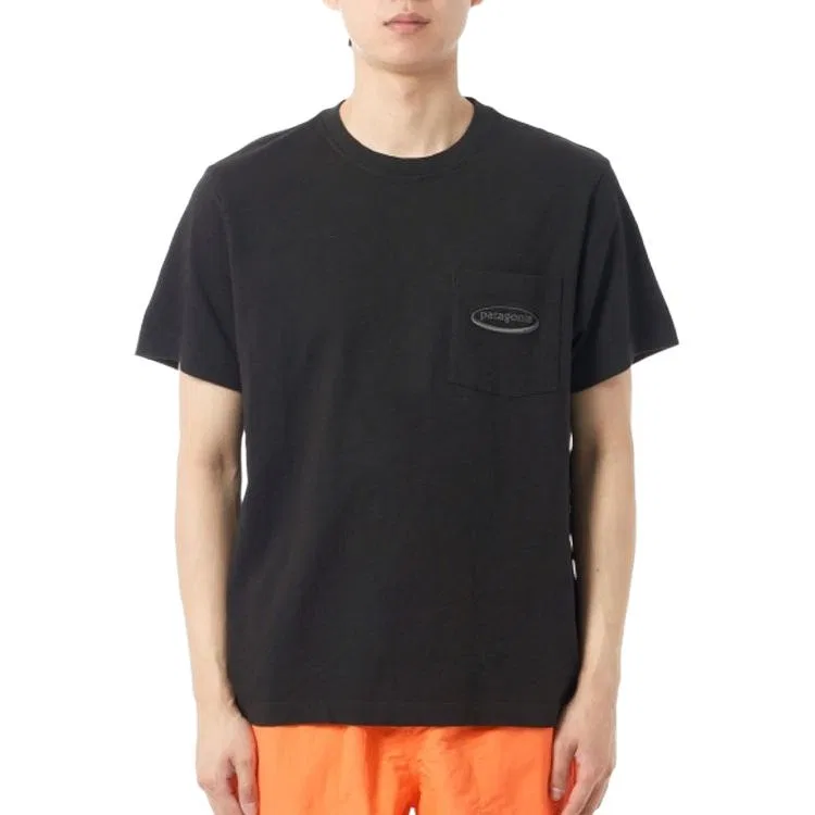 Мужская футболка с вышивкой Patagonia, Black/Blk