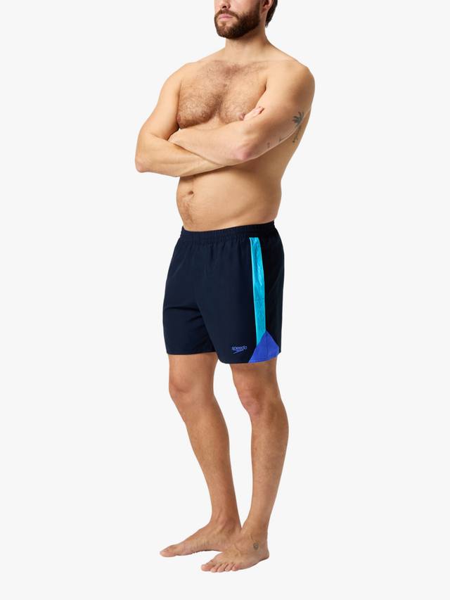 

Плавательные шорты hyperboom splice 16 дюймов Speedo, цвет Navy/Picton/Cobalt