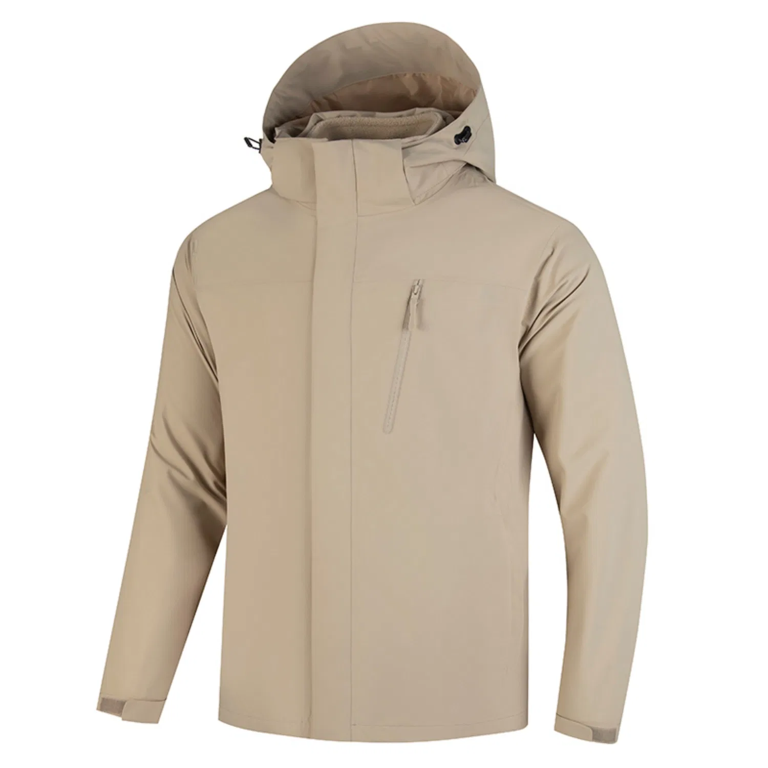Детская ветровка 3-в-1 с флисовой подкладкой Red bean, Light Khaki