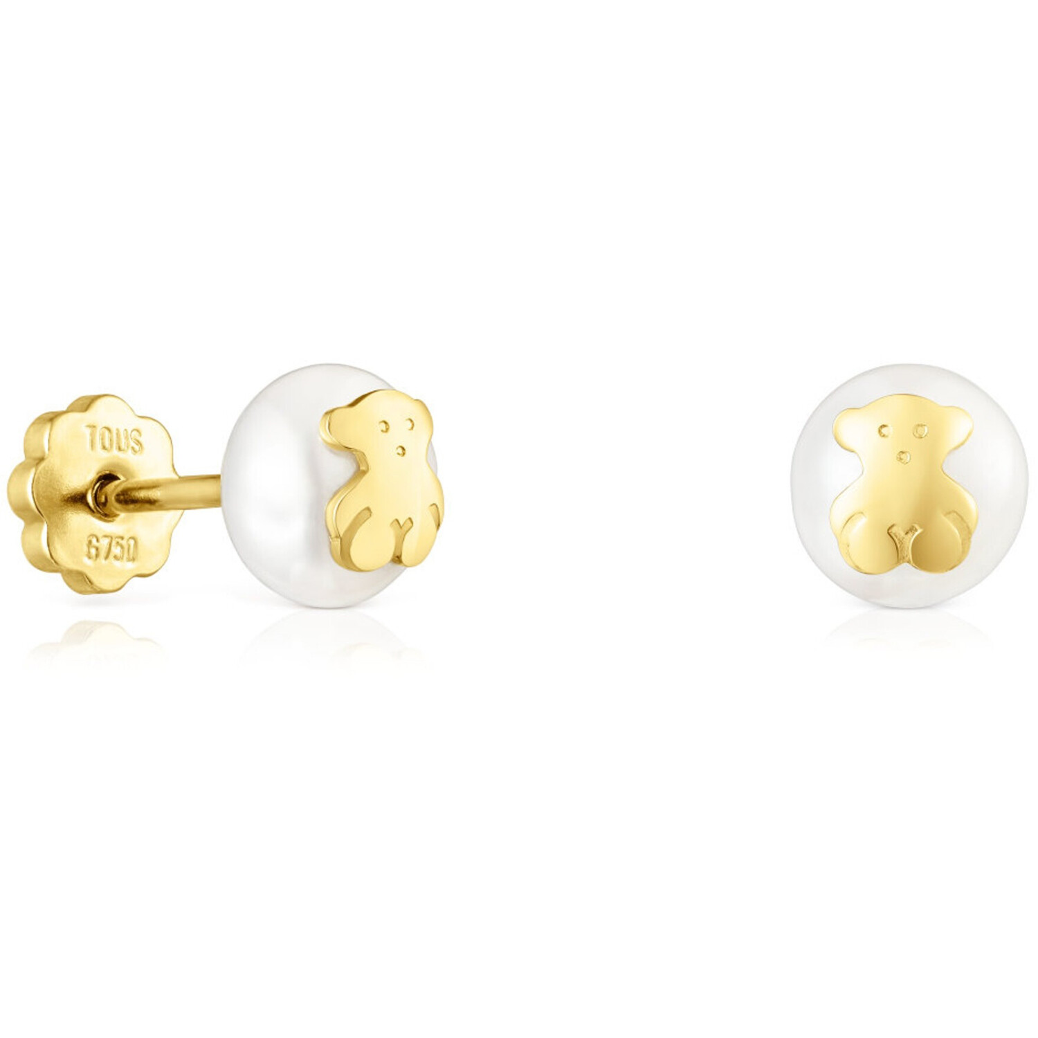 

Серьги Tous Gold TOUS Bear With Pearls, золото