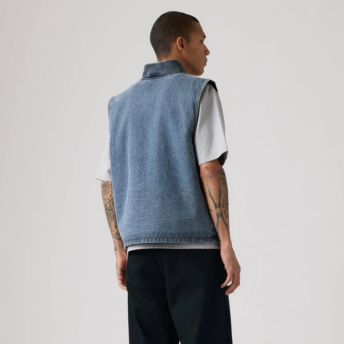 Жилет из джинсовой ткани Sansome Levi's, Get Involved Vest Fww - Medium Wash — фото 4