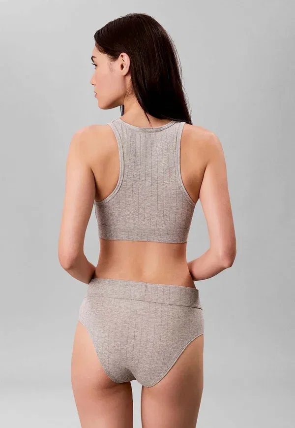Бралетт без подкладки - бюстье Calvin Klein, серый — фото 2