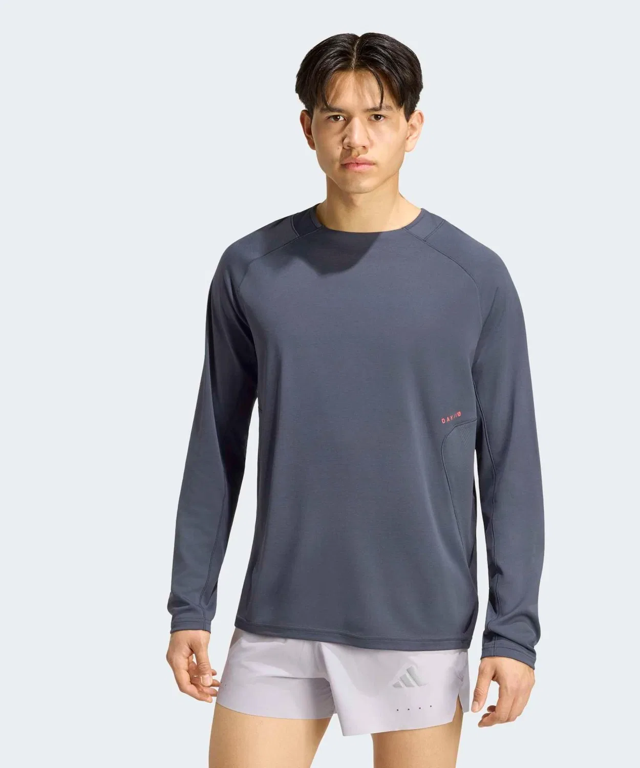Мужская футболка с длинным рукавом модель Run Adidas, Grey