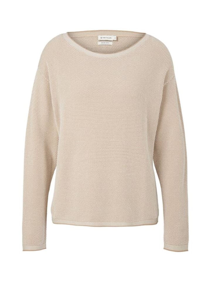 

Пуловер Tom Tailor Pullover, цвет beige bubble structure