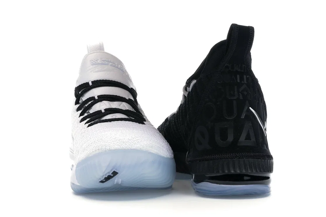 Детские кроссовки Nike LeBron 16 Equality (2019) (GS), White/Black — фото 4