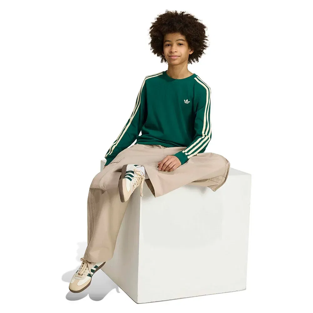 Детские карго-брюки свободного кроя из рипстопа Adidas Originals, Beige — фото 4