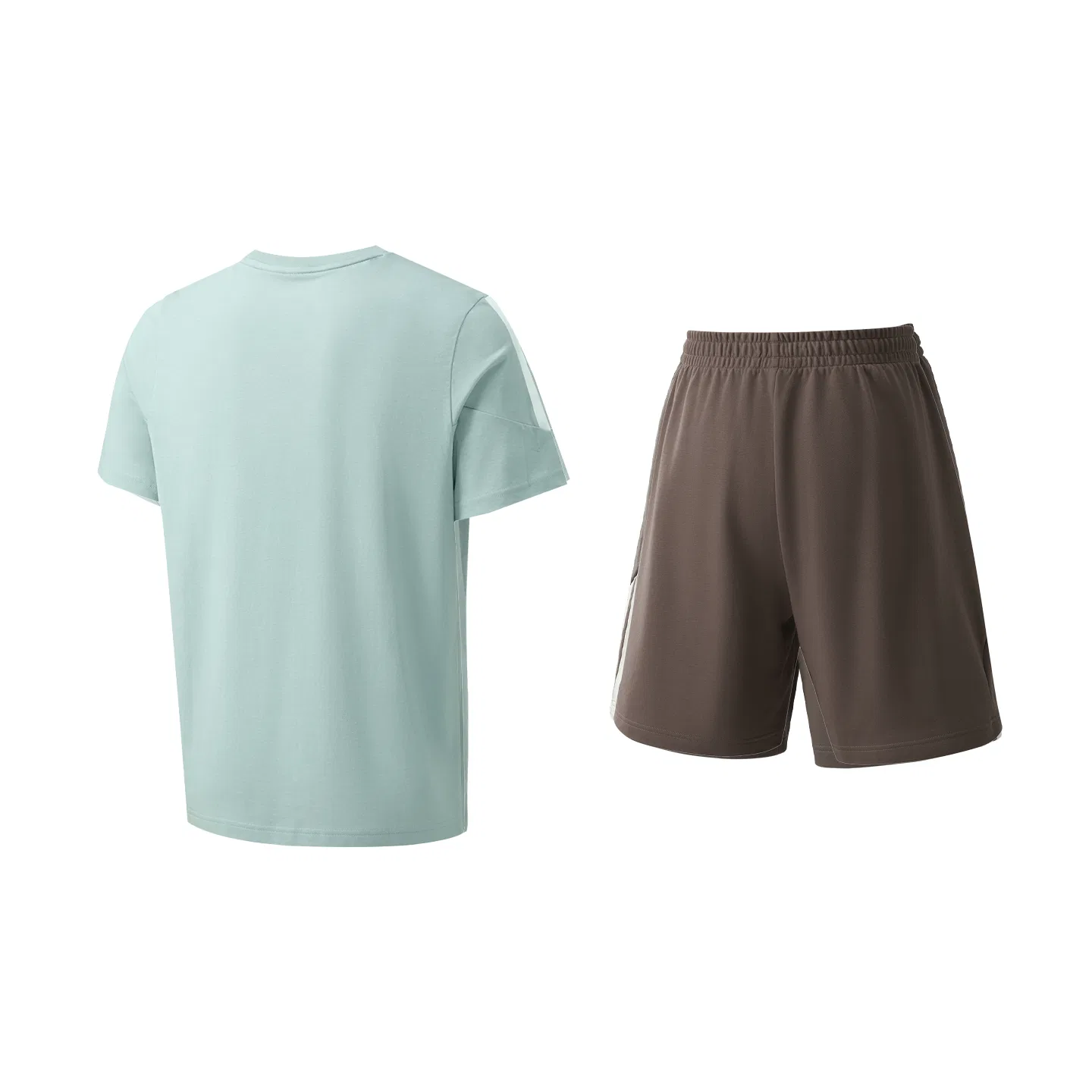 Детский спортивный комплект с круглым вырезом Adidas, Set (Blue Top+Brown Bottom) — фото 3