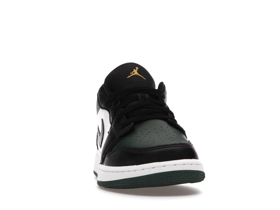 Детские кроссовки Lifestyle с принтом Jordan 1 Low Jordan, Noble Green/White/Black/Pollen — фото 2