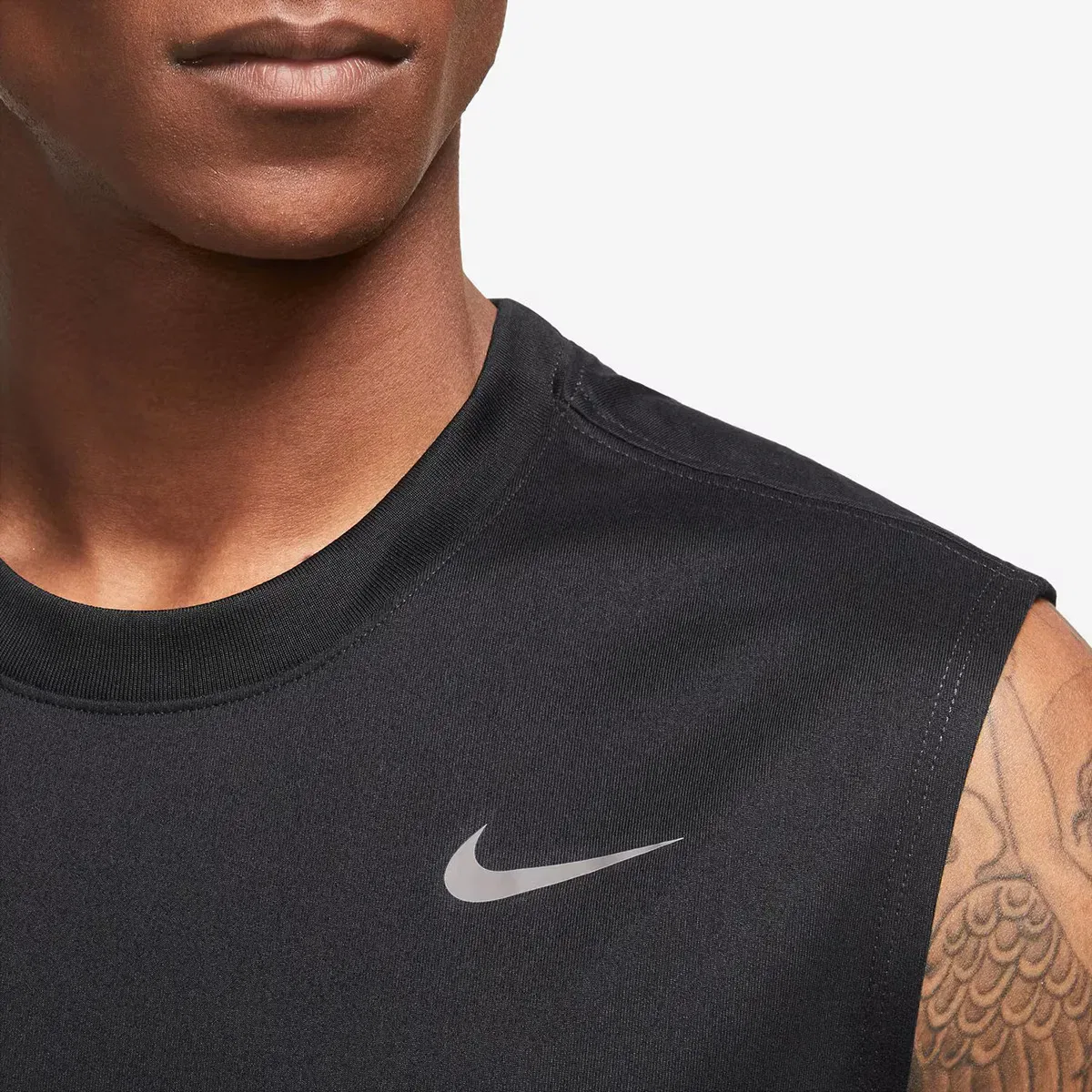 Мужская футболка с длинным рукавом Dri-FIT Legend Nike, Negro — фото 3