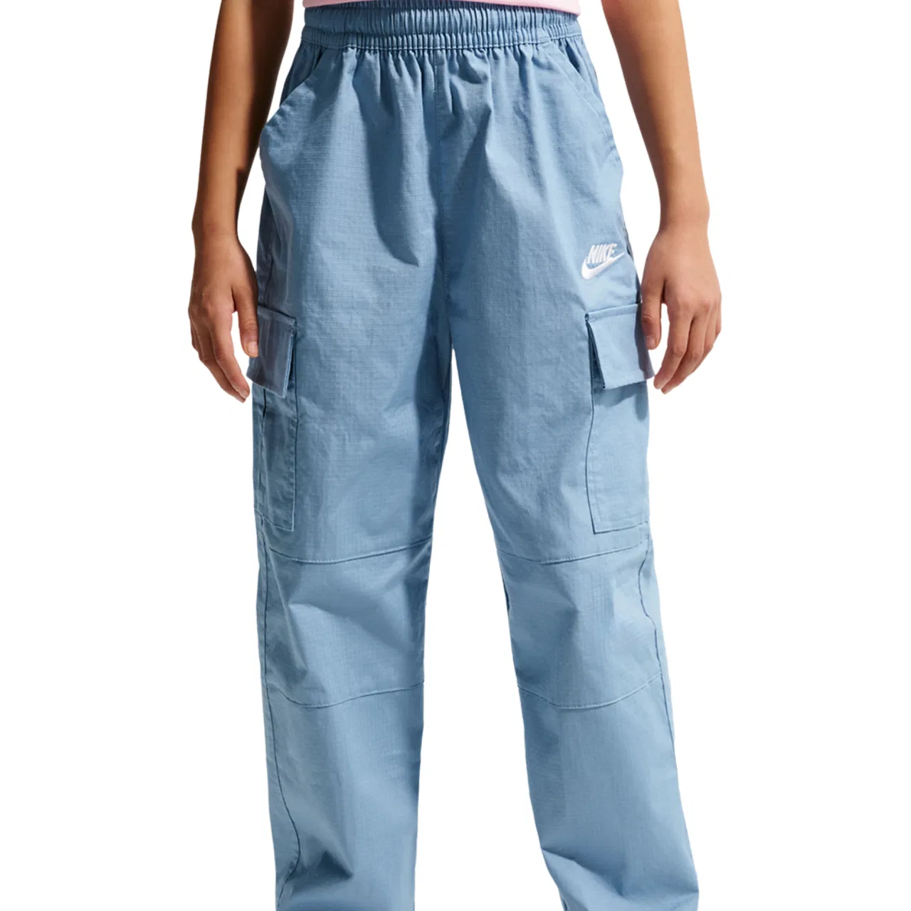 Брюки для мальчиков NSW Club Woven Cargo Nike, цвет Work Blue/White — фото 3
