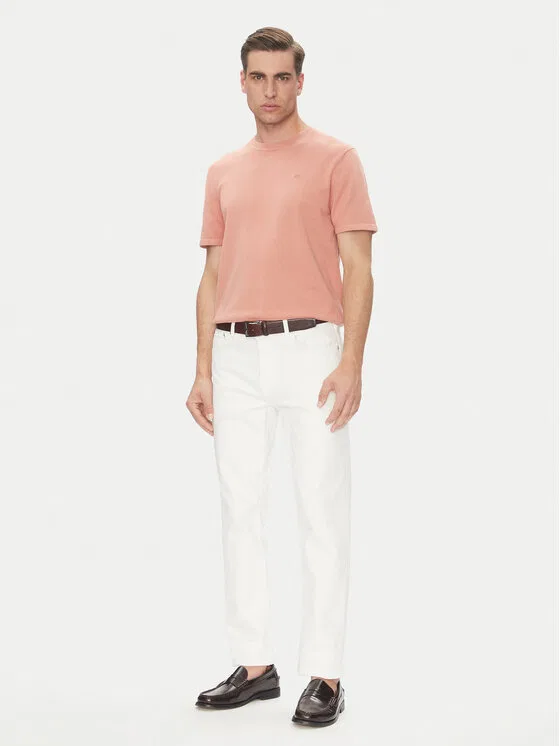 Футболка regular fit Supima Calvin Klein, коралловый — фото 2