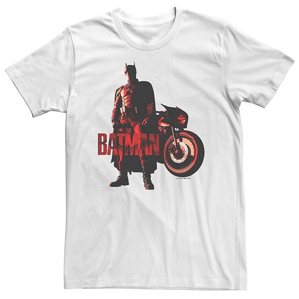 

Футболка с красным светом Batman Batcycle DC Comics Big & Tall Licensed Character