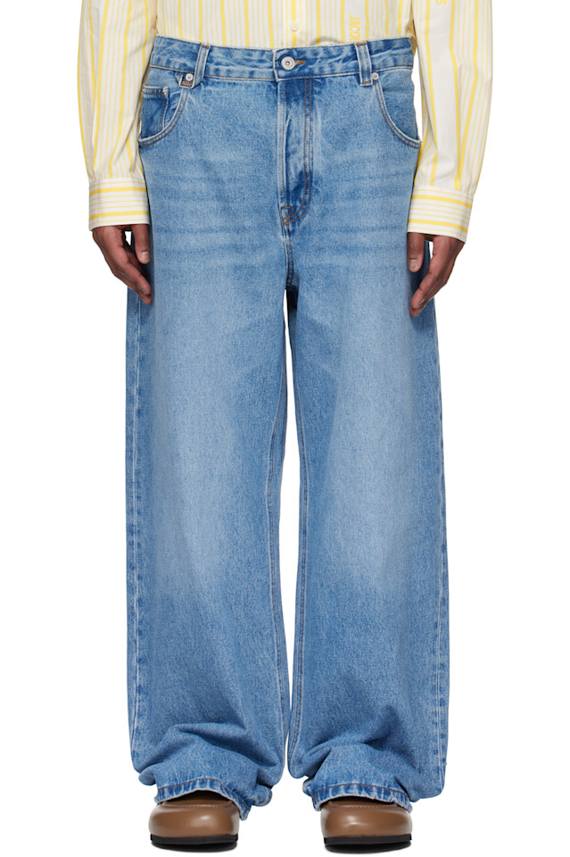 

Широкие джинсы de-nîmes Jacquemus, мультиколор