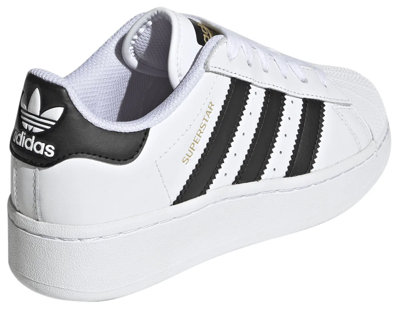 Кроссовки для мальчиков XLG Superstar Adidas, белый/черный — фото 3
