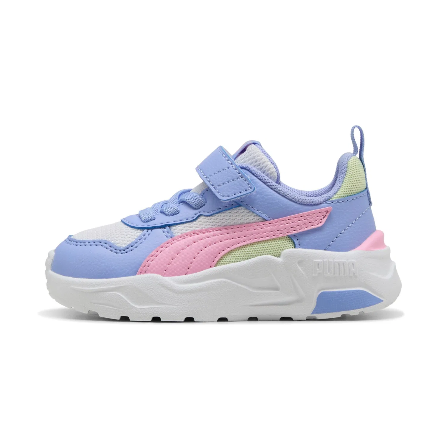 Детские текстильные кроссовки TRINITY 2 LT AC+ INF PUMA, White/Pink Shimmer/Intense Lavender — фото 2