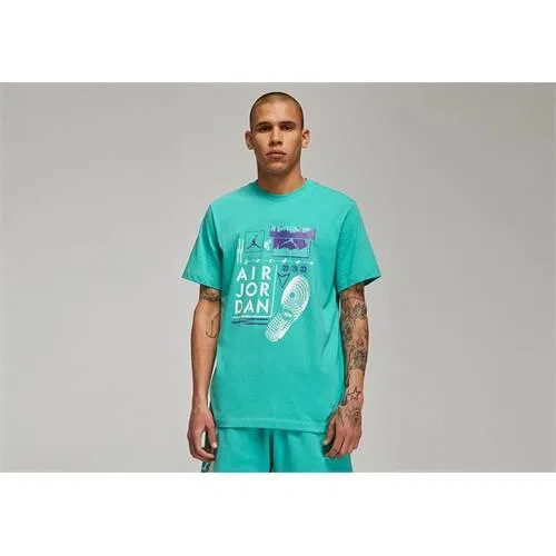 Мужская футболка с принтом Jordan Brand Graphic Crew 2 Nike, Turkis