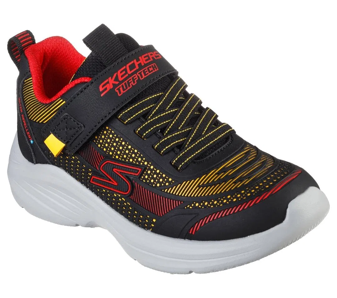 Детские кроссовки для мальчиков с липучкой Hyper-blitz Skechers, Nero Rosso — фото 4