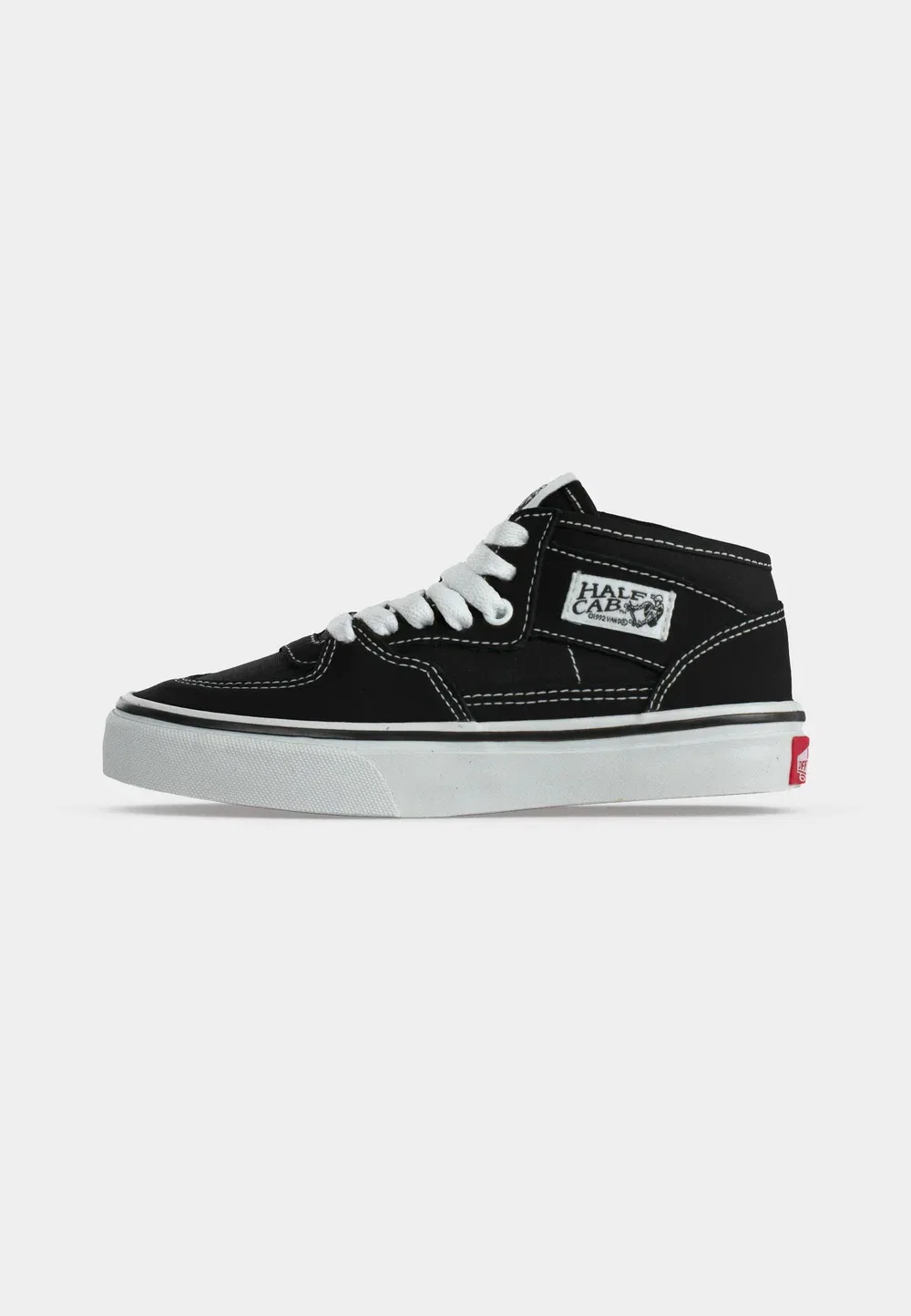 Полукэб декон унисекс - высокие кроссовки Vans, Black/True White — фото 2