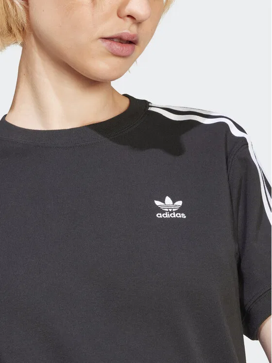 Футболка regular fit 3-Stripes Adidas, черный — фото 4